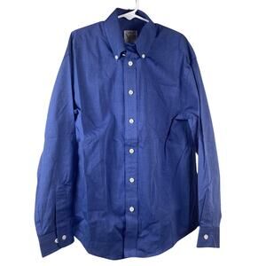 Talbots KIDS Shirt Blue Button Up Long Sleeve SIZE Youth 10 NWT USA